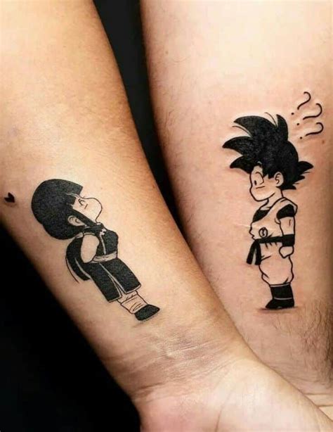 tatuajes de dragon ball para parejas|7 ideas de Dragón ball tatto 